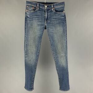 LEVI'S PREMIUM Size 29 Blue Washed Cotton Jeans